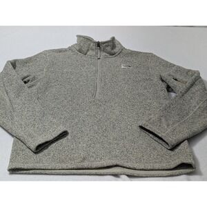 The North Face Pullover Men's Sz Med Gordon Lyons 1/4 Zip Sweater Top Brown‎